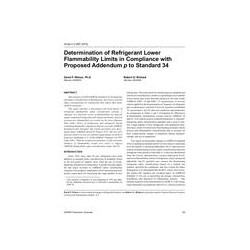 HI-02-07-2 (RP-1073) -- Determination of Refrigerant Lower Flammability Limits in Compliance with Proposed Addendum &lt;i&gt;p&l