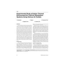 4550 -- Experimental Study of Indoor Thermal Environment for Cold Air Distribution Systems Using Various Air Outlets