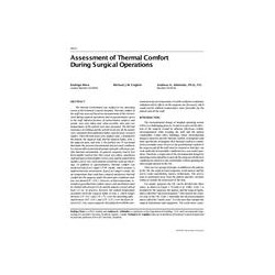 4415 -- Assessment of Thermal Comfort During Surgical Operations