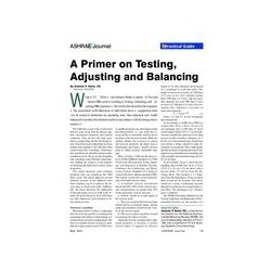 Practical Guide: A Primer on Testing, Adjusting and Balancing