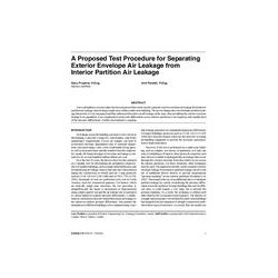 A Proposed Test Procedure for Separating Exterior Envelope Air Leakage from Interior Partition Air Leakage