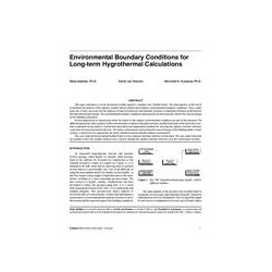 Environmental Boundary Conditions for Long-term Hygrothermal Calculations