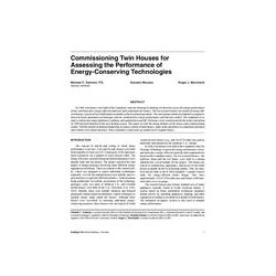 Commissioning Twin Houses for Assessing the Performance of Energy-Conserving Technologies