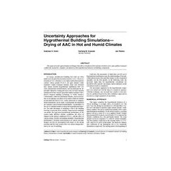 Uncertainty Approaches for Hygrothermal Building Simulationsâ Drying of AAC in Hot and Humid Climates