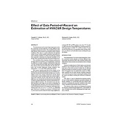 MN-00-03-2 -- Effect of Data Period-of-Record on Estimation of HVAC&amp;R Design Temperatures