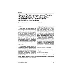 MN-00-04-1 -- Outdoor Temperature and Indoor Thermal Comfort: Raising the Precision of the Relationship for the 1998 ASHRAE Data