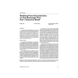 4407 (RP-824) -- Modeling Frost Characteristics on Heat Exchanger Fins: Part I, Numerical Model