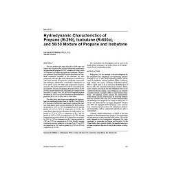 MN-00-06-3 -- Hydrodynamic Characteristics of Propane (R-290), Isobutane (R-600a), and 50/50 Mixture of Propane and Isobutane