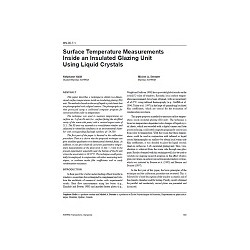 MN-00-07-1 -- Surface Temperature Measurements Inside an Insulated Glazing Unit Using Liquid Crystals