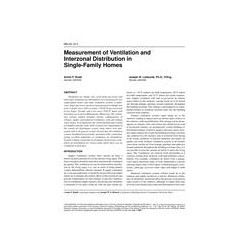 MN-00-10-3 -- Measurement of Ventilation and Interzonal Distribution in Single-Family Homes