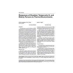 4403 (RP-885) -- Responses of Disabled, Temporarily Ill, and Elderly Persons to Thermal Environments