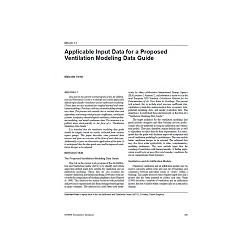 MN-00-01-1 -- Applicable Input Data for a Proposed Ventilation Modeling Data Guide