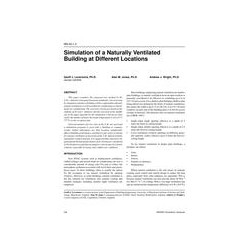 MN-00-01-2 -- Simulation of a Naturally Ventilated Building at Different Locations