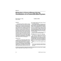 MN-00-01-4 -- Estimation of Annual Energy-Saving Contribution of an Automated Blind System