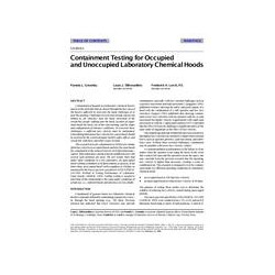 CH-99-09-1 -- Containment Testing for Occupied and Unoccupied Laboratory Chemical Hoods