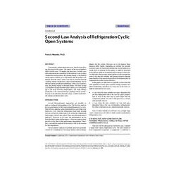 CH-99-23-4 -- Second-Law Analysis of Refrigeration Cyclic Open Systems