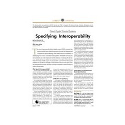 Specifying Interoperability: Direct Digital Control Systems