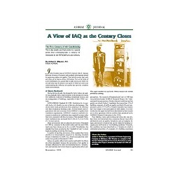 The First Century of Air Conditioning. Article 12: A View of IAQ as the Century Closes