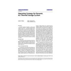 SF-98-22-3 -- Operating Strategy for Dynamic Ice Thermal Storage System