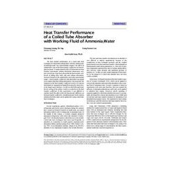 SF-98-21-4 -- Heat Transfer Performance of a Coiled Tube Absorber with Working Fluid of Ammonia/Water