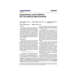 SF-98-20-5 -- Requirements and Guidelines for Low-Velocity Measurements