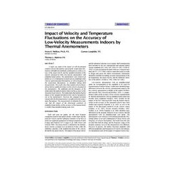 SF-98-20-4 -- Impact of Velocity and Temperature Fluctuations on the Accuracy of Low-Velocity Measurements Indoors by Thermal An