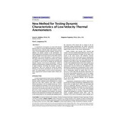 SF-98-20-2 -- New Method for Testing Dynamic Characteristics of Low-Velocity Thermal Anemometers