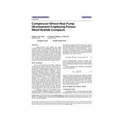 SF-98-18-4 -- Compressor-Driven Heat Pump Development Employing Porous Metal Hydride Compacts