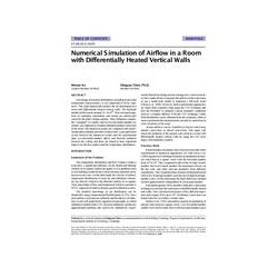 SF-98-10-3 -- Numerical Simulation of Airflow in a Room with Differentially Heated Vertical Walls (same as 4107)