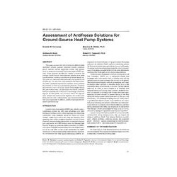 BN-97-11-1 (RP-908) -- Assessment of Antifreeze Solutions for Ground-Source Heat Pump Systems