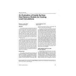 BN-97-04-3 (RP-875) -- An Evaluation of Inside Surface Heat Balance Models for Cooling Load Calculations