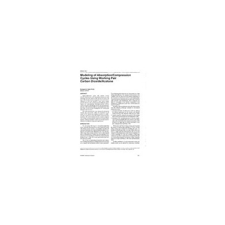 PH-97-12-1 -- Modelling of Absorption/Compression Cycles Using Working Pair Carbon Dioxide/Acetone