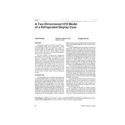 4018 -- A Two-Dimensional CFD Model of a Refrigerated Display Case