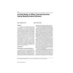 4052 -- A Field Study of Office Thermal Comfort Using Questionnaire Software