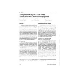 AT-96-20-5 -- Analytical Study of a Gas-Fired Adsorptive Air-Conditioning System