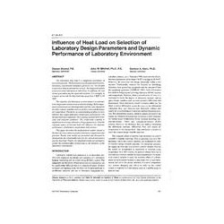 AT-96-09-2 -- Influence of Heat Load on Selection of Laboratory Design Parameters and Dynamic Performance of Laboratory Environm