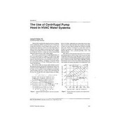 SA-96-04-3 -- The Use of Centrifugal Pump Head in HVAC Water Systems