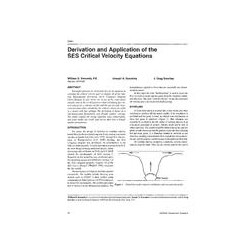 3983 -- Derivation and application of the SES critical velocity equations