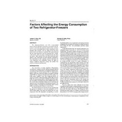 SA-96-07-1 -- Factors Affecting the Energy Consumption of Two Refrigerator-Freezers