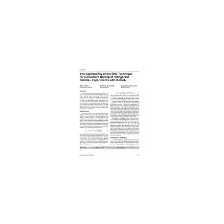 AT-96-12-4 -- The Applicability of the EHD Technique for Convective Boiling of Refrigerant Blends - Experiments with R404A