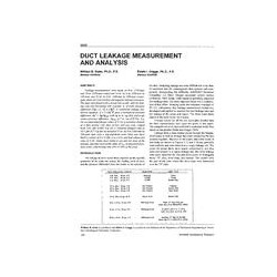 3858 -- Duct Leakage Measurement and Analysis