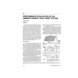 3866 -- Performance Evaluation of an Ambient-Energy Heat Pump System