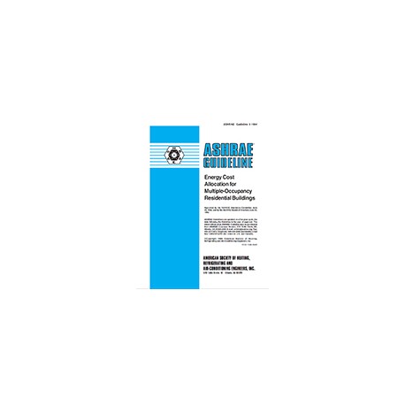 Guideline 8-1994 -- Energy Cost Allocation for Multiple-Occupancy Residential Buildings