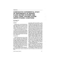 NO-94-13-2 -- Comparative Experimental Study of Performance of Radiant Floor-Heating Systems and a Wall Panel Heating System Und