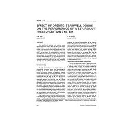 NO-94-12-2 -- Effect of Opening Stairwell Doors on the Performance of a Stairshaft Pressurization System