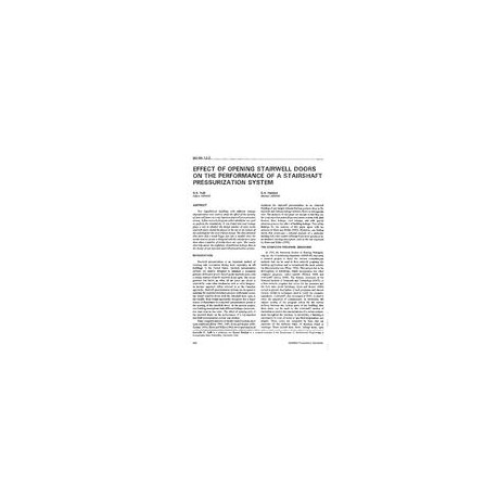 NO-94-12-2 -- Effect of Opening Stairwell Doors on the Performance of a Stairshaft Pressurization System