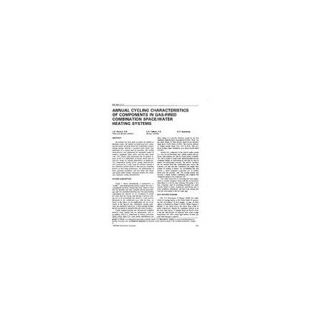 NO-94-11-1 -- Annual Cycling Characteristics of Components in Gas-Fired Combination Space/Water Heating Systems