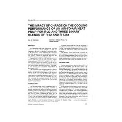 OR-94-01-1 -- The Impact of Charge on the Cooling Performance of an Air-to-Air Heat Pump for R-22 and Three Binary Blends of R-3