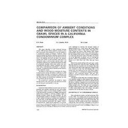 NO-94-19-2 -- Comparison of Ambient Conditions and Wood Moisture Contents in Crawl Spaces in a California Condominium Complex