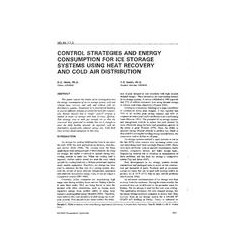 NO-94-17-2 -- Control Strategies and Energy Consumption for Ice Storage Systems Using Heat Recovery and Cold Air Distribution